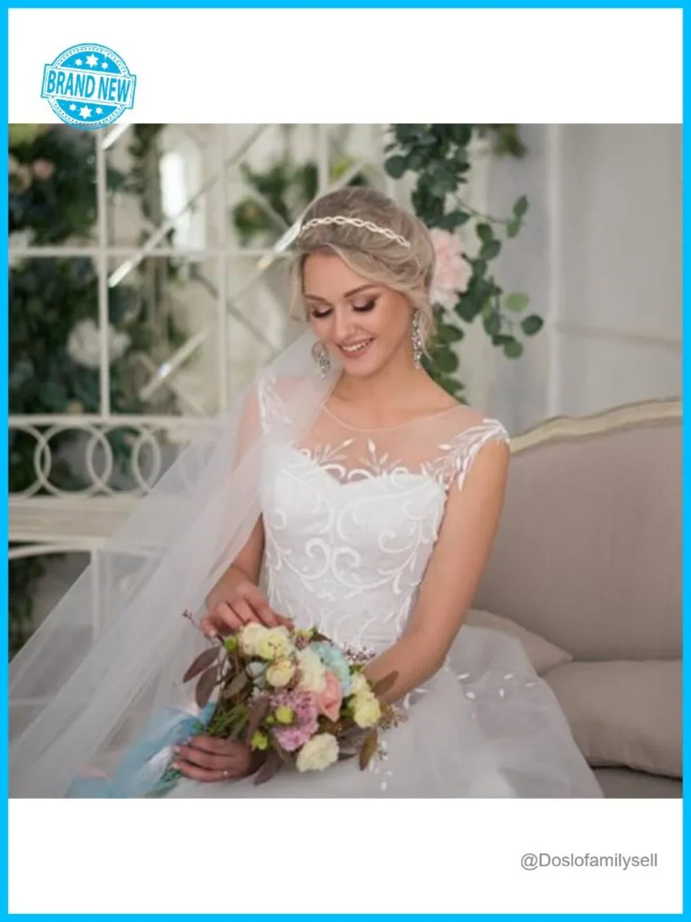 4 Rhinestone Headbands – Gold Wedding Hair Accessories for Women
